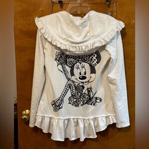 Lauren Moshi Disney Couture Minnie Mouse Ruffle hooded jacket XS